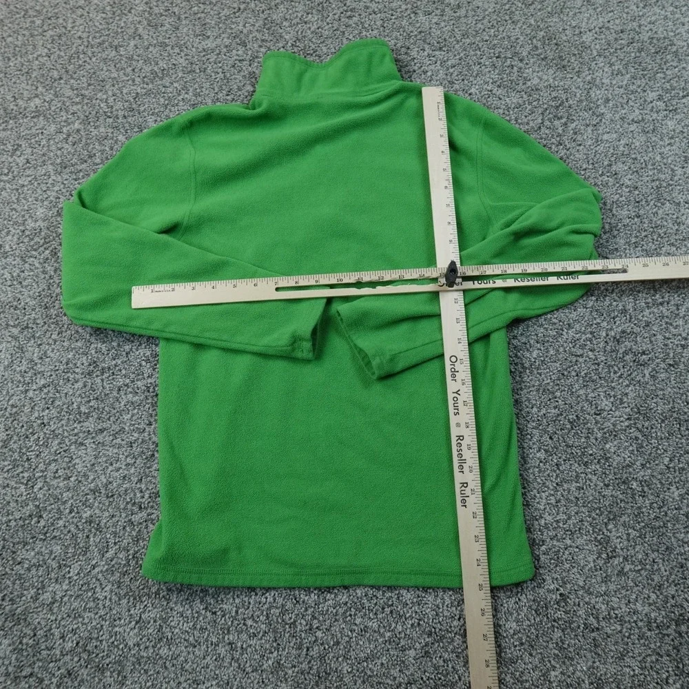 The North Face Sweater Mens S Green Fleece 1/4 Zip Pullover Outdoor Hiking Top